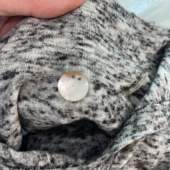 Margaret O Leary Womens Sweater Size S Gray Long Sleeve Mock Neck Cut Out Back - Picture 9 of 10